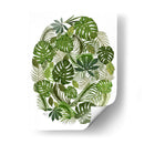 Óvalo Tropical, Verde - Fab Funky | Cuadro decorativo de Canvas Lab