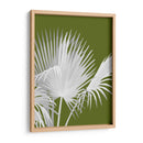 Fan Palm 1, Blanco En Verde - Fab Funky | Cuadro decorativo de Canvas Lab