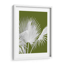 Fan Palm 1, Blanco En Verde - Fab Funky | Cuadro decorativo de Canvas Lab