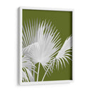 Fan Palm 1, Blanco En Verde - Fab Funky | Cuadro decorativo de Canvas Lab