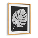 Hoja De Monstera 1, Blanco En Negro - Fab Funky | Cuadro decorativo de Canvas Lab