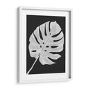 Hoja De Monstera 1, Blanco En Negro - Fab Funky | Cuadro decorativo de Canvas Lab