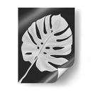 Hoja De Monstera 1, Blanco En Negro - Fab Funky | Cuadro decorativo de Canvas Lab