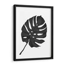 Hoja De Monstera 1, Negro En Blanco - Fab Funky | Cuadro decorativo de Canvas Lab