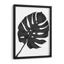 Hoja De Monstera 1, Negro En Blanco - Fab Funky | Cuadro decorativo de Canvas Lab