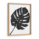 Hoja De Monstera 1, Negro En Blanco - Fab Funky | Cuadro decorativo de Canvas Lab
