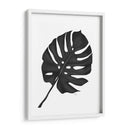 Hoja De Monstera 1, Negro En Blanco - Fab Funky | Cuadro decorativo de Canvas Lab
