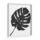 Hoja De Monstera 1, Negro En Blanco - Fab Funky | Cuadro decorativo de Canvas Lab