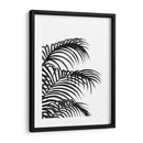 Hoja De Palma 1, Negro En Blanco - Fab Funky | Cuadro decorativo de Canvas Lab