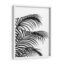 Hoja De Palma 1, Negro En Blanco - Fab Funky | Cuadro decorativo de Canvas Lab
