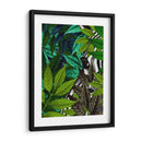 Cebra En Hojas Verdes - Fab Funky | Cuadro decorativo de Canvas Lab