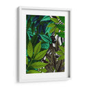 Cebra En Hojas Verdes - Fab Funky | Cuadro decorativo de Canvas Lab