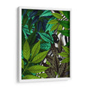 Cebra En Hojas Verdes - Fab Funky | Cuadro decorativo de Canvas Lab