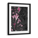 Cebra, Rosa En Hojas Negras - Fab Funky | Cuadro decorativo de Canvas Lab