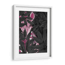 Cebra, Rosa En Hojas Negras - Fab Funky | Cuadro decorativo de Canvas Lab