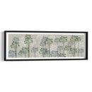 Árboles Florales, Azul Francés Y Musgo. - Fab Funky | Cuadro decorativo de Canvas Lab