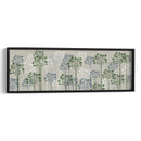 Árboles Florales, Azul Francés Y Musgo. - Fab Funky | Cuadro decorativo de Canvas Lab