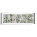 Árboles Florales, Azul Francés Y Musgo. - Fab Funky | Cuadro decorativo de Canvas Lab