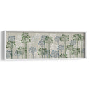 Árboles Florales, Azul Francés Y Musgo. - Fab Funky | Cuadro decorativo de Canvas Lab