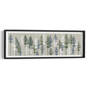 Pinos De Hoja, Azul Francés Y Musgo. - Fab Funky | Cuadro decorativo de Canvas Lab