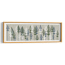 Pinos De Hoja, Azul Francés Y Musgo. - Fab Funky | Cuadro decorativo de Canvas Lab