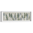 Pinos De Hoja, Azul Francés Y Musgo. - Fab Funky | Cuadro decorativo de Canvas Lab