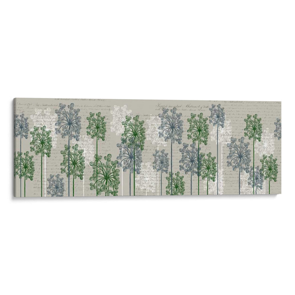 Árboles De Burbujas, Azul Francés Y Musgo. - Fab Funky | Cuadro decorativo de Canvas Lab