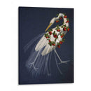 Garza Blanca Encuadernada En Azul - Fab Funky | Cuadro decorativo de Canvas Lab