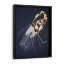 Garza Blanca Encuadernada En Azul - Fab Funky | Cuadro decorativo de Canvas Lab