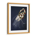 Garza Blanca Encuadernada En Azul - Fab Funky | Cuadro decorativo de Canvas Lab