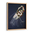Garza Blanca Encuadernada En Azul - Fab Funky | Cuadro decorativo de Canvas Lab
