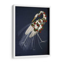 Garza Blanca Encuadernada En Azul - Fab Funky | Cuadro decorativo de Canvas Lab