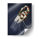 Garza Blanca Encuadernada En Azul - Fab Funky | Cuadro decorativo de Canvas Lab