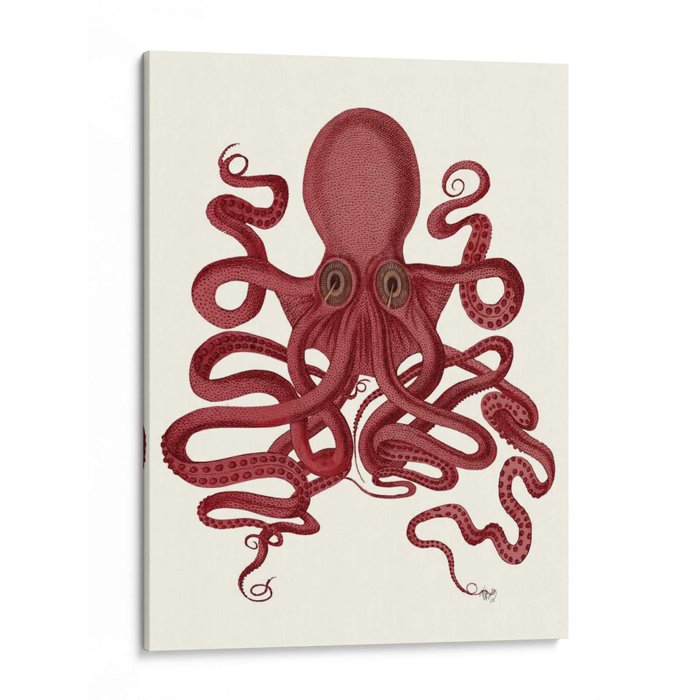Octopus 9, Rojo - Fab Funky | Cuadro decorativo de Canvas Lab