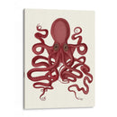 Octopus 9, Rojo - Fab Funky | Cuadro decorativo de Canvas Lab