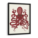 Octopus 9, Rojo - Fab Funky | Cuadro decorativo de Canvas Lab