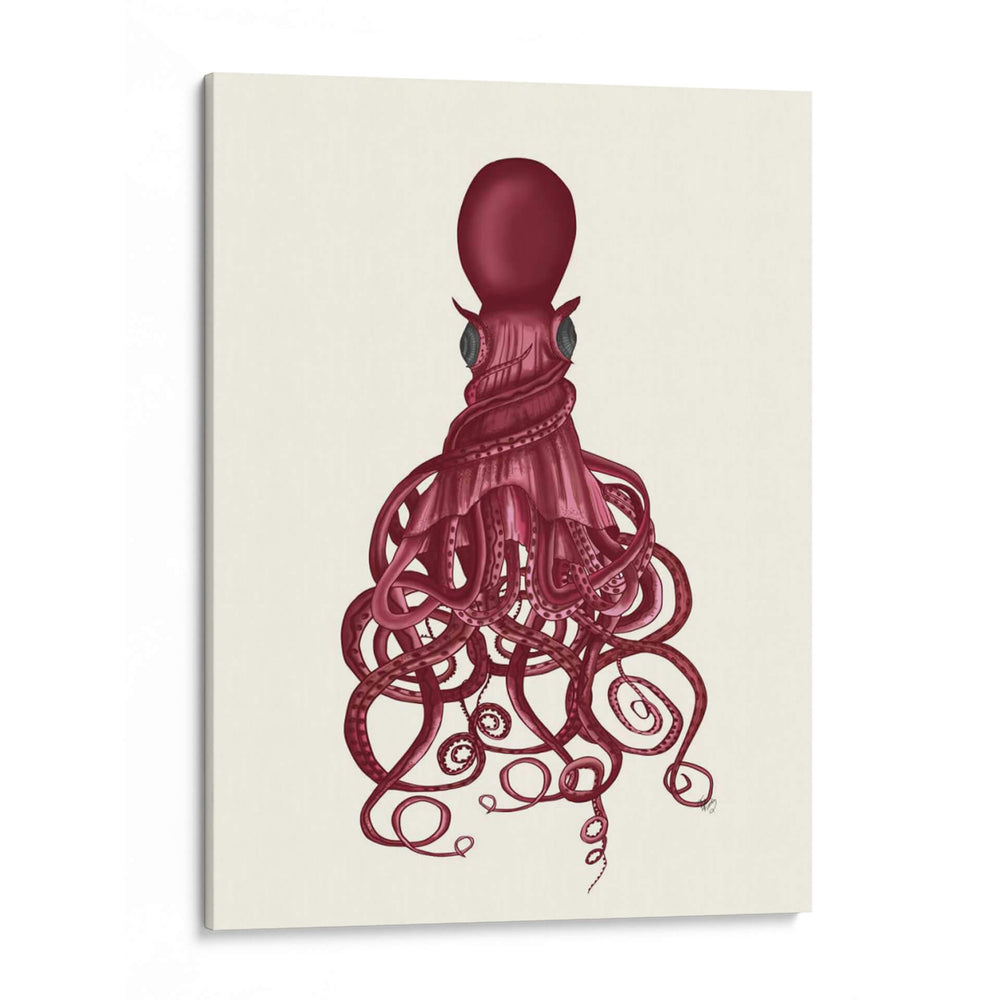 Pulpo, Rojo Torcido - Fab Funky | Cuadro decorativo de Canvas Lab