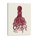 Pulpo, Rojo Torcido - Fab Funky | Cuadro decorativo de Canvas Lab