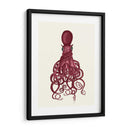 Pulpo, Rojo Torcido - Fab Funky | Cuadro decorativo de Canvas Lab