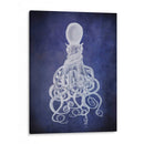 Octopus, Blanco Torcido En Azul. - Fab Funky | Cuadro decorativo de Canvas Lab
