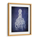 Octopus, Blanco Torcido En Azul. - Fab Funky | Cuadro decorativo de Canvas Lab