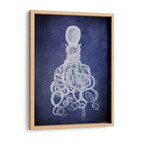 Octopus, Blanco Torcido En Azul. - Fab Funky | Cuadro decorativo de Canvas Lab