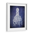 Octopus, Blanco Torcido En Azul. - Fab Funky | Cuadro decorativo de Canvas Lab