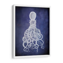 Octopus, Blanco Torcido En Azul. - Fab Funky | Cuadro decorativo de Canvas Lab