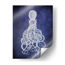 Octopus, Blanco Torcido En Azul. - Fab Funky | Cuadro decorativo de Canvas Lab