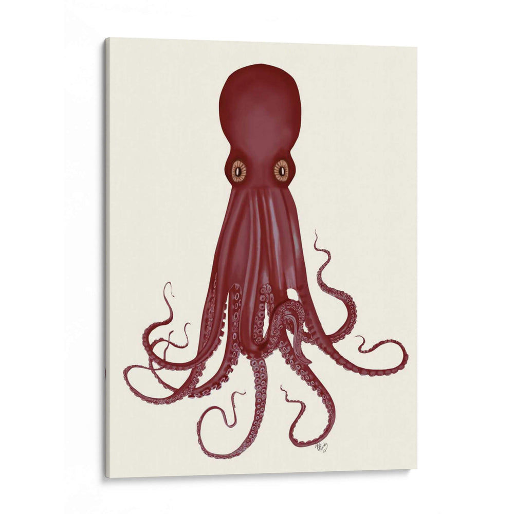 Octopus 8, Rojo - Fab Funky | Cuadro decorativo de Canvas Lab