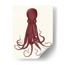 Octopus 8, Rojo - Fab Funky | Cuadro decorativo de Canvas Lab