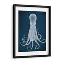 Octopus 8, Blanco En Azul - Fab Funky | Cuadro decorativo de Canvas Lab
