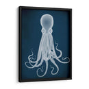 Octopus 8, Blanco En Azul - Fab Funky | Cuadro decorativo de Canvas Lab