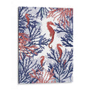 Coral Y Caballito De Mar, Rosa Y Azul. - Fab Funky | Cuadro decorativo de Canvas Lab